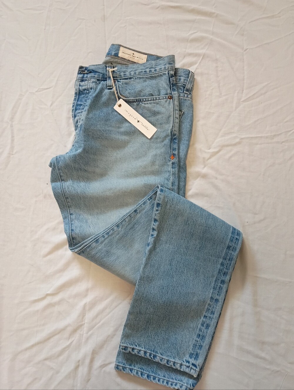 Imagene & Willie Charlie Jean Light Blue Unisex Straight-Leg Jeans - 90s Wash